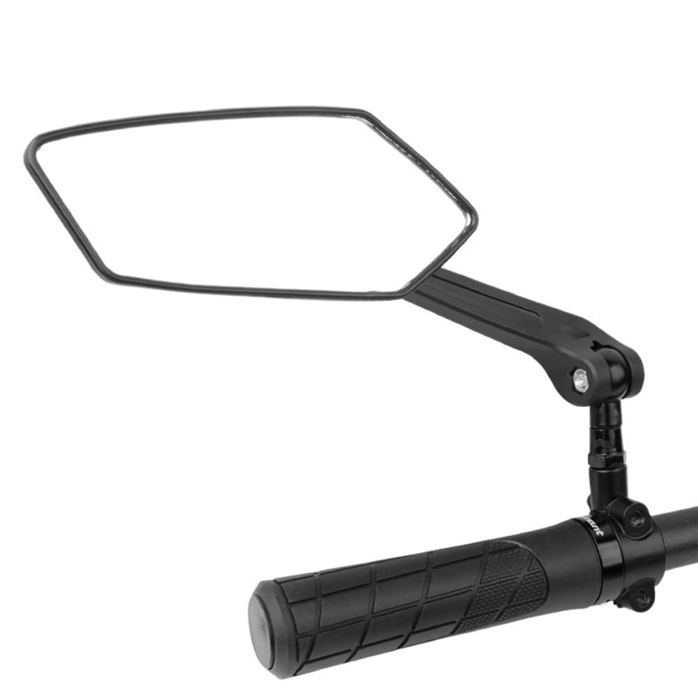 Espejo retrovisor para Bicicleta, Soporte de Metal para Manillar, Montaje Lateral, Reflector de visión Trasera para Bicicleta eléctrica y Scooter, rotación de pivote, le