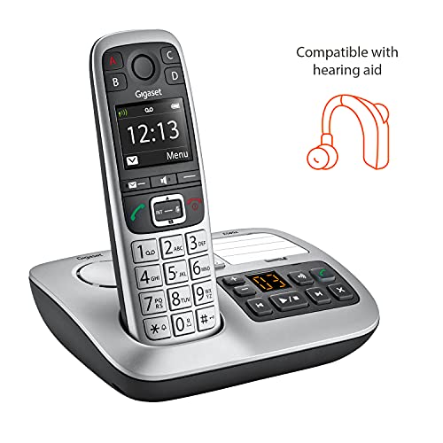 Gigaset E560A – Cordless Phone For Seniors With Answering Machine And Sos Key, Brilliant Sound Quality And Volume Amplification - Made In Germany (Platinum, Pack Of 1) #TOP3