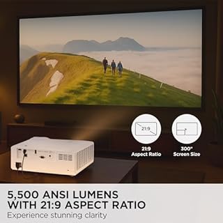 ViewSonic LS901-4K UHD 4K Laser Projector with 5500 Lumens, 1.7X Optical Zoom, 4K HDR/HLG Support, 4 Corner Adjustment, H/V Keystone, 360 Degrees Projection for Home Theater and Commercial Venues