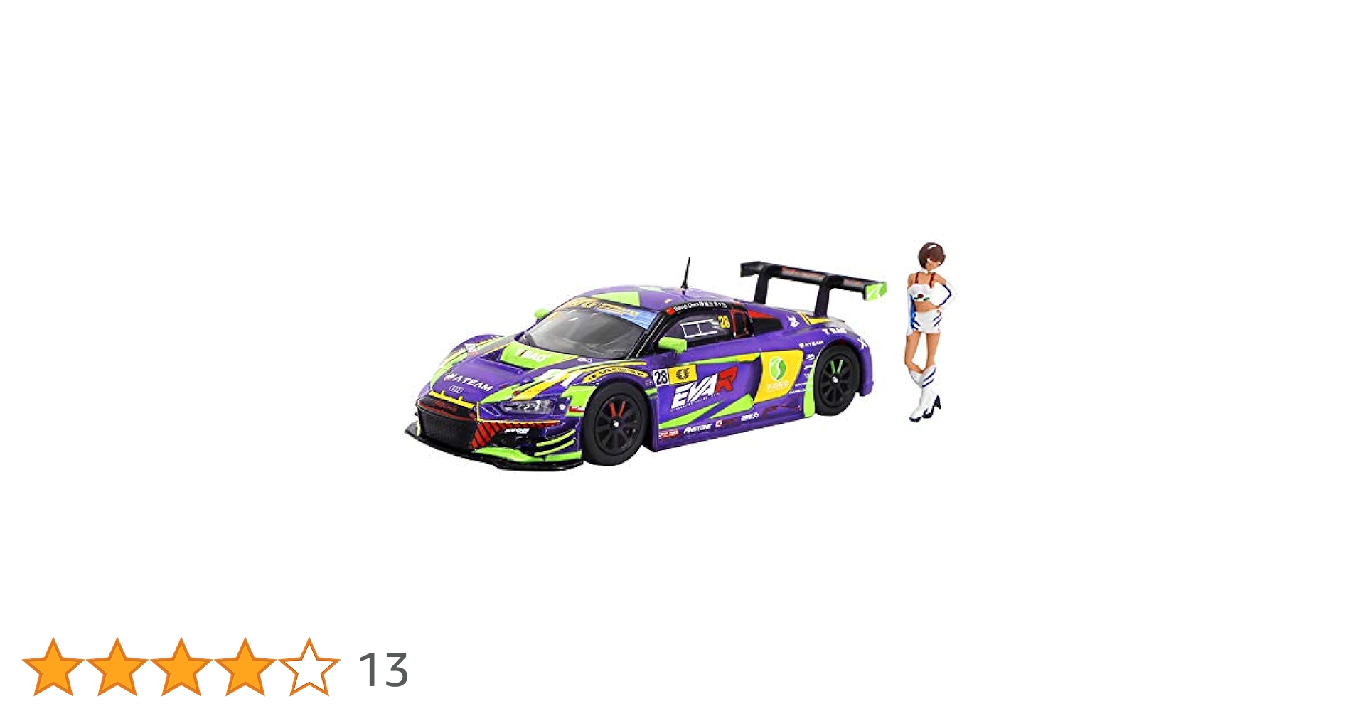 POP RACE Audi R8 LMS エヴァ 式波 アスカ ラングレー 1/64 Audi R8 LMS エヴァ RT 正規実用型 2号機 X Works 式波