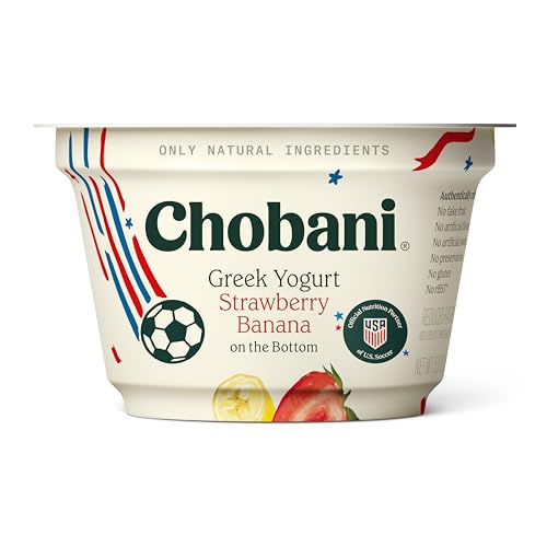 Chobani® Non-Fat Greek Yogurt Strawberry Banana on the Bottom 5.3oz