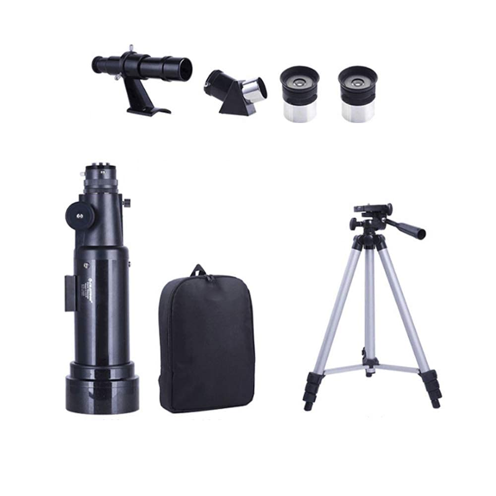 Telescopio, telescopio Refractor astronómico para niños Adultos con Adaptador para teléfono Inteligente Telescopio astronómico para Principiantes con trípode Buen compañero para Ver la Luna y el