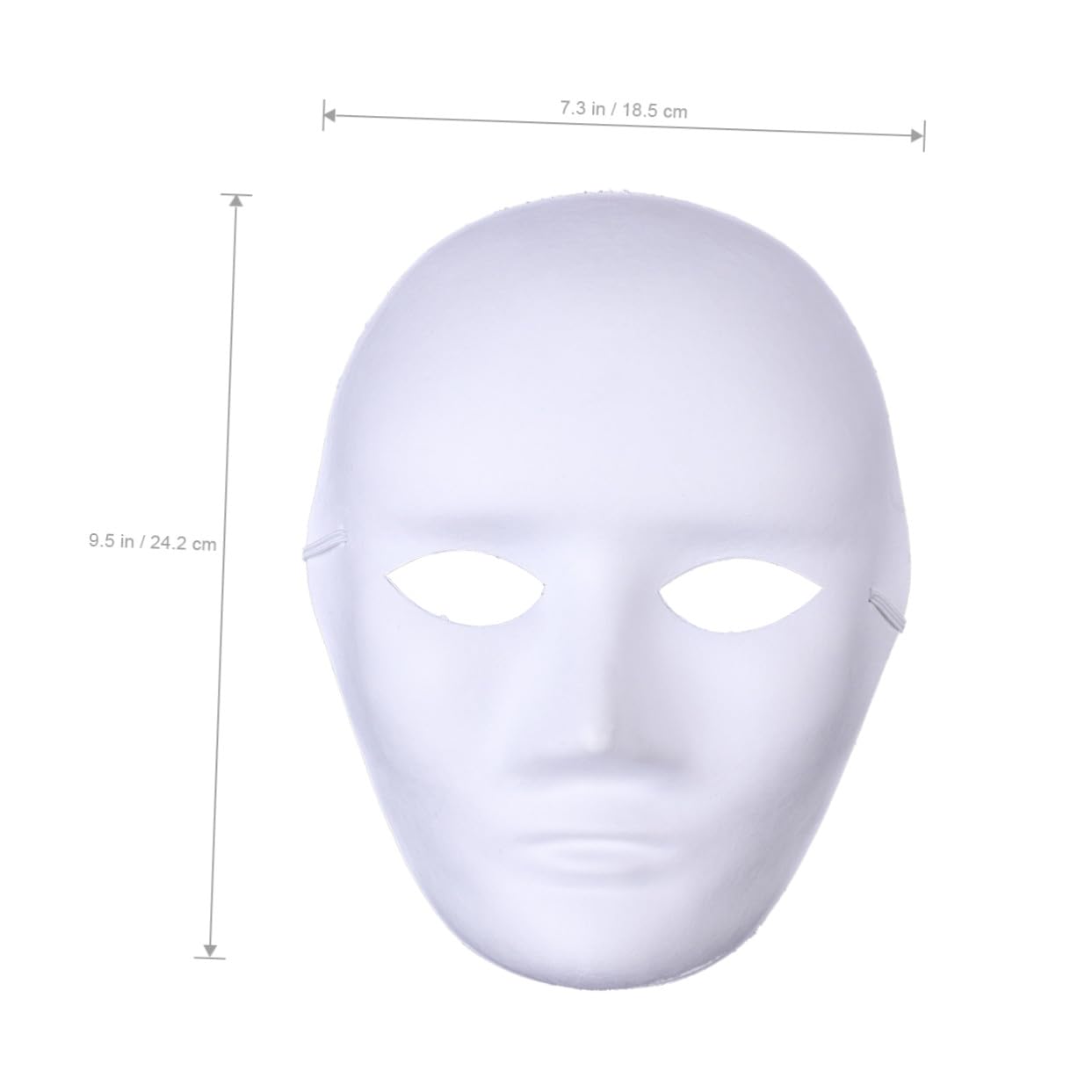 FRCOLOR 12 Maschere Vuote per Dipingere Mano Maschere Spaventose Halloween per Feste Mascherate Costume Hip Hop per Party Carnevale e Cosplay