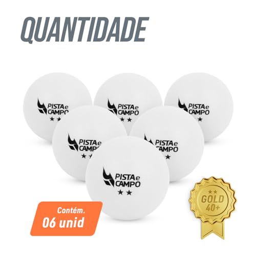 Kit 6 Bolinhas De Ping Pong Tênis De Mesa Pista E Campo - B