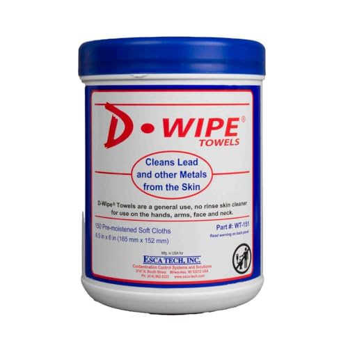 D-Lead D-Wipe Towels, Premoistened Lead-Removing Wipes (150 count) by Cleaner's Cart - Used condition - US$22.34