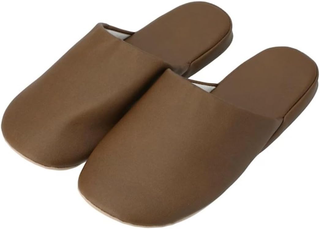 [ニトリ] トイレ用スリッパ・ペーパーホルダー ネイビー/ブラウン/アイボリー large