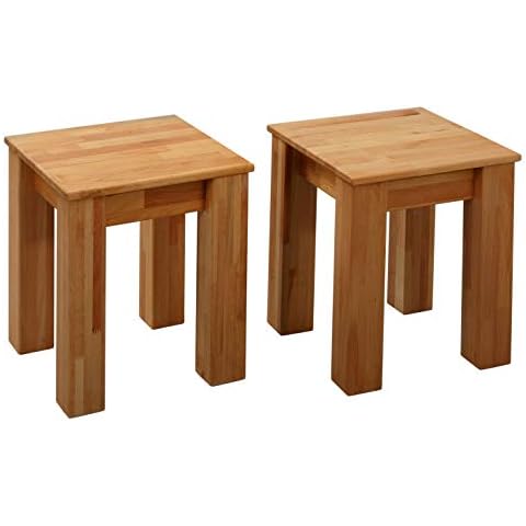 Krok Wood Bonn Beech Stool 35x35x45 cm Cover