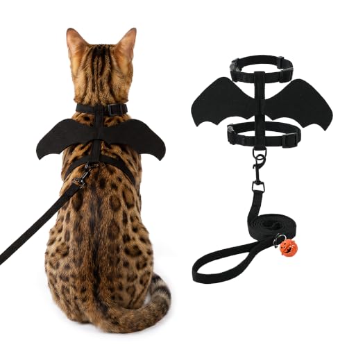 Tensho-Cat-Harness-and-Leash-with-Bat-Wings-Escape-Proof-Adjustable-S Tensho Cat Harness and Leash with Bat Wings Escape Proof Adjustable (S) - Image 1