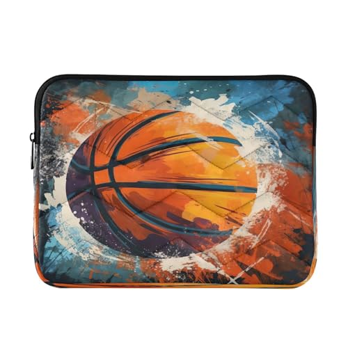 Funda para portátil 13-14 pulgadas con diseño baloncesto miniatura 1