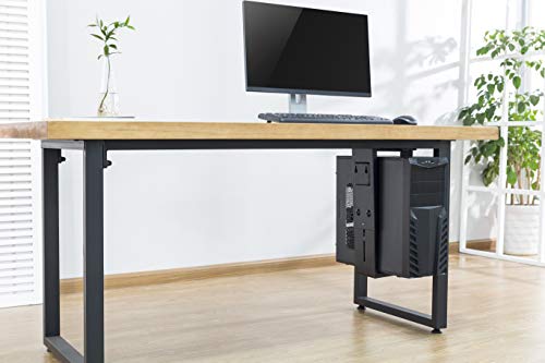 TechOrbits Adjustable Under Desk PC Stand and Computer Wall Mount - Computer Tower Case Holder with 360-degree Swivel