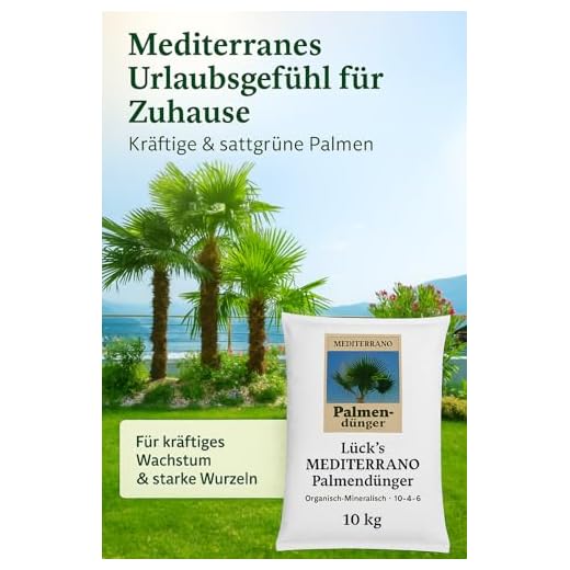 Mediterrano Palmendünger, Hanfpalmendünger,Trachycarpus fortunei düngen,Trachy Dünger,Wagnerianus Dünger Freilandpalmendünger 10 Kg Original
