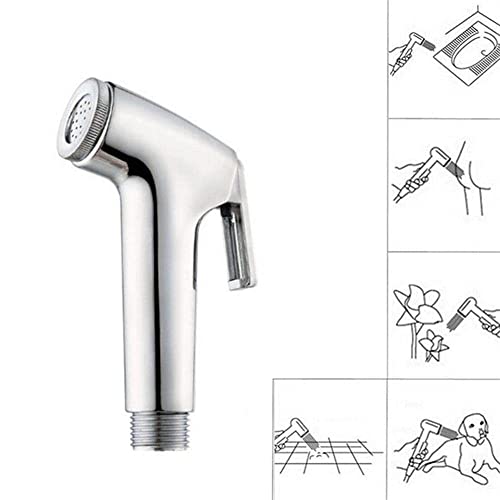 Image of ABS Health Faucet Gun Without Hose Pipe or Wall Hook, Chrome Finish | Faucet Gun, Hand Jet Bidet Spray Head | Hand Shower Head | Health Faucet for Bathroom (4pc of Jet Spray Gun Head)