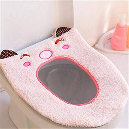 Qiong YaoTIAN WC-Sitzbezüge Weiche warme Lange Plüsch-Toilettensitzabdeckung Mat 1PC Pad Deckel Bequeme Waschbar Warmer Gesundheit WC Closessitzabdeckung (Color : 5)