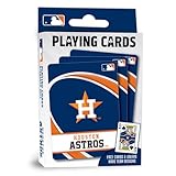 MasterPieces Officially Licensed MLB Houston Astros Playing Cards - 54 Card Deck for Adults