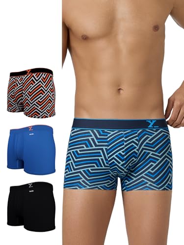 Image of XYXX Men's Super Combed Cotton Regular Fit Solid Antibacterial Trunks with No Marks Waistband
