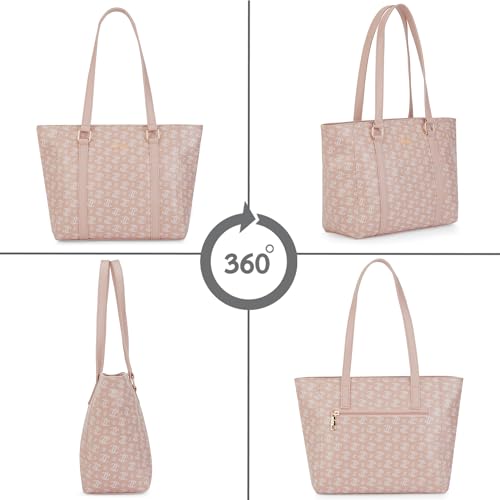 Image of Lavie Women's Mono LL Veronica Tote Bag for Women | Tote Handbag for Work | Ladies purse | Stylish Shoulder Bag | Gift for Women