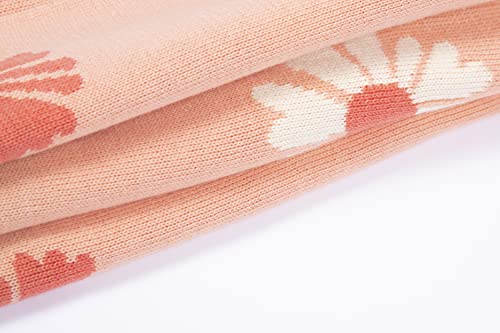 Mud Kingdom Infant Girls Cardigan Vest Sleeveless Pullover V-Neck Spring Autumn Flower Orange 12-18 Months #TOP7