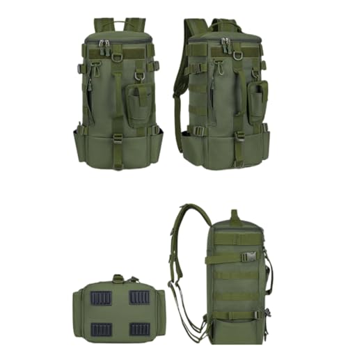 Mochila de pesca de gran capacidad soluciona el espacio de tus aparejos verde 3