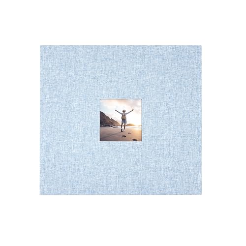 Image of 12x12 Fabric Scrapbook, Blue Fog