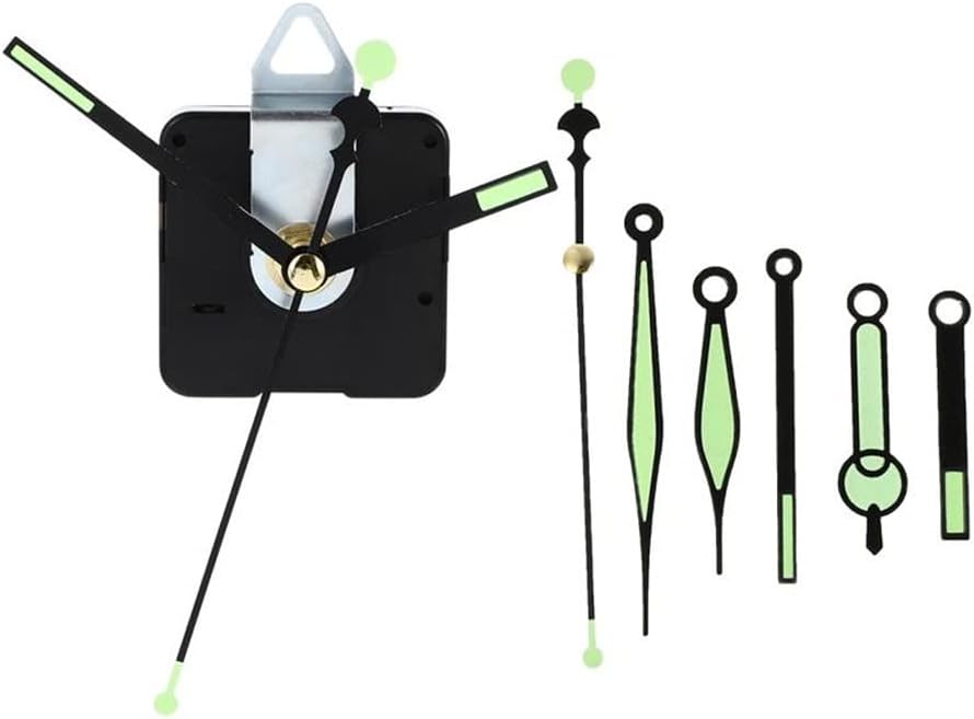 FMURY 1 Set Silent Quartz Clock Movement Clock Repair Parts Clock Movement Replacement DIY Simple Clock Accessories Luminous Movement