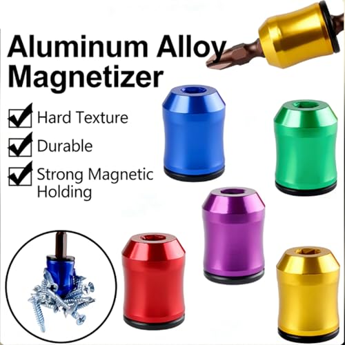 Magnetizer & Demagnetizer Tool Set, Universal Magnetic Screw Ring Head, Strong Magnetic Screw Ring, Fast Magnetize Demagnetize Small Tools, For Home Repair DIY Fix Magnetic Screw Holder (Set2/3pcs) - Thumbnail 2