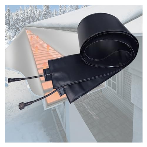 Calentador para Canalones de Techo,Sistema de Calefacción Anticongelante para Canalones de PVC,Alfombrillas Calefactoras para Derretir Nieve y Hielo,4.7×118.1in/12×300cm