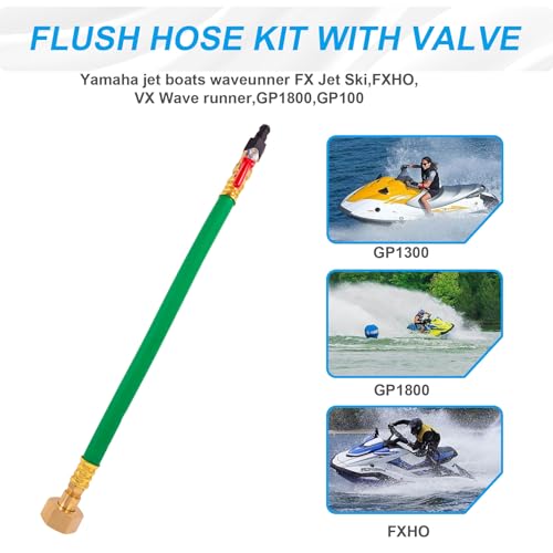 Image of PWC WaveRunner /Sport Jet Boat Flush Fitting Kit GreenCompatiable For Yamaha | FlushFlush Hose Fitting Kit for Yamaha,Compatiable For Yamaha,LX VX VXR FXHO VX110 VX Deluxe FX Cruiser Jet Ski