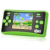 X-JOYKIDS Handheld Game for Kids Ages 4-10, 2025 Upgraded, 142 Classic Mini Games, TV Output, 2.5' LCD Screen, Portable Arcade System, Birthday for Children-Green