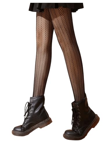 Image of SHENHE Women's Patterned Fishnet Tights High Waist Pantyhose Floral Stockings