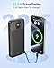 GREPRO Power Bank mit Kabel USB-C, 22,5 W Schnellladung Powerbank 10000mAh，Typ‑C‑Eingang 2 × USB‑C und USB‑A‑Ausgangsanschlüssen, kompatibel mit iPhone 17/16/15/14 Pro Max Smartphones und Tablets