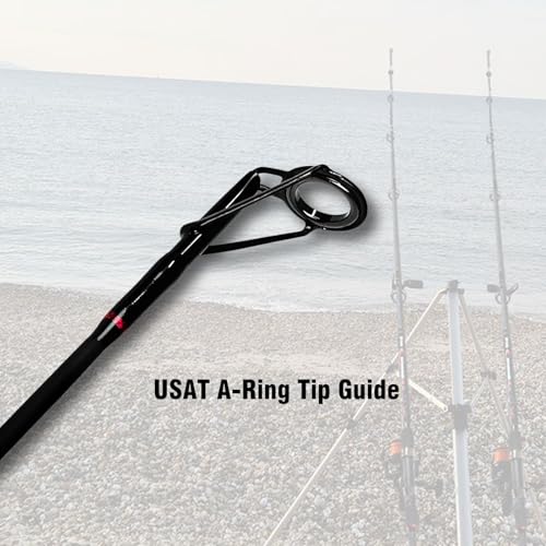 Fiblink Surf Spinning Fishing Rod 4-Piece Graphite Travel Fishing Rod(11-Feet & 13-Feet & 15-Feet) (Length: 15\')