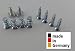 Produktbild 1 Satz SCHRAUBENSET zu Schubladenschienen Teleskopschiene Kugelführung Nut 27x10 oder 17x10mm - Länge 150, 182, 214 mm, 246, 278, 310, 342, 430, 438, 406, 502 mm und andere