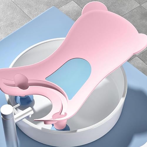 Image of 2025 New Portable Bath, Quick BButtock Washing Tool for Counter Sink Bathtub, Butt Wash Basin for Daily are, Bath Seat Lightweight and Convenient (Pink)