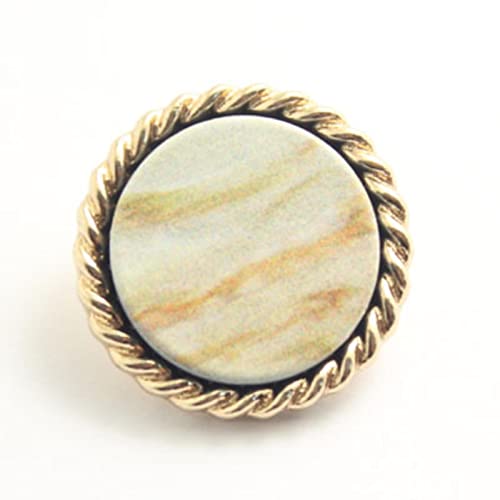 Women pins Brooch Buttons,10 Pcs Retro Resin Buttons Decor for Sewing Crafts Clothes Coat DIY Muppet Decorative Accessories Tool Plastic Button-E,21mm (Color : W, Size : 21MM)