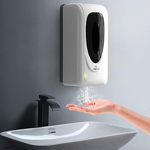 JE Make IT Simple Automatic Hand Sanitizer Dispenser Wall Mounted, 1000ml Touchless Hands Free Alcohol Sanitizer Spray Machine for Bathroom,Hotel, Office, Hospital, Church,Supermarket