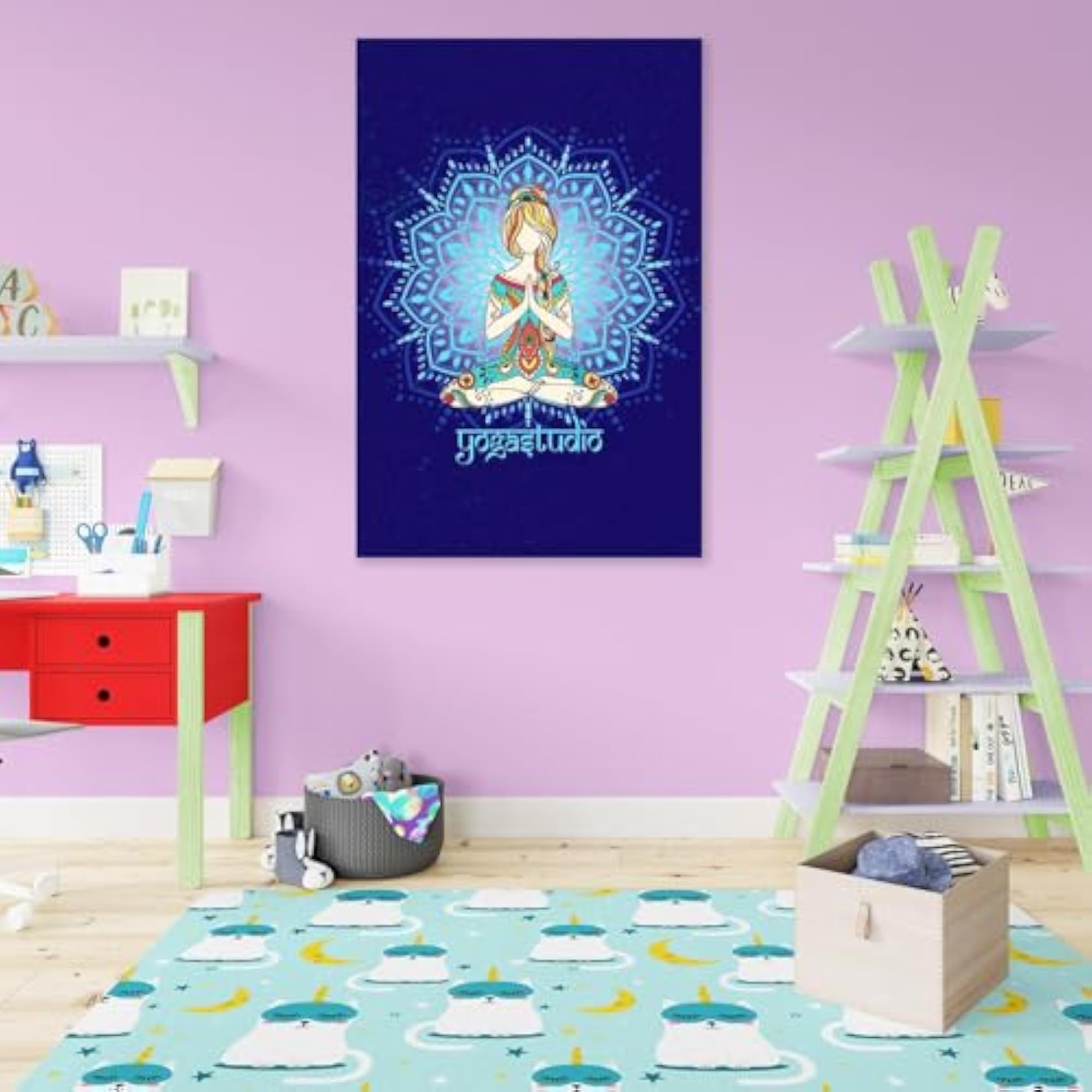 Yoga D4 Peel & Stick Vinyl Wall Sticker