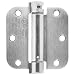 AmazonBasics Self-Closing Door Hinge, 3.5 Inch x 3.5 Inch, 1 Piece, Satin Nickel