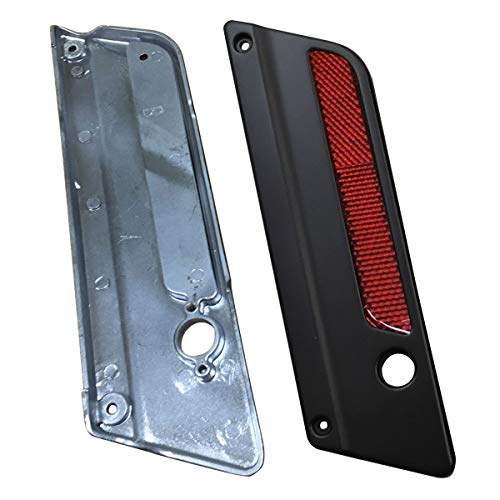 Kit de herrajes y cerraduras para alforjas para Harley Touring 1993-2013 con cubiertas de cierre negras mate miniatura 3