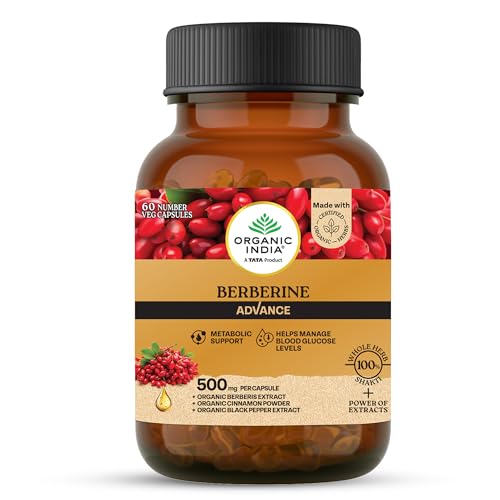 A TATA Product - Organic India Berberine Advance, 60 Cap