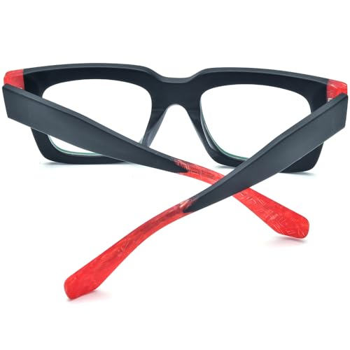 Image of HEPIDEM Gradient Multicolor Acetate Glasses Frame Women Big Oversize Eyeglasses 2023 New Spectacles Eyewear