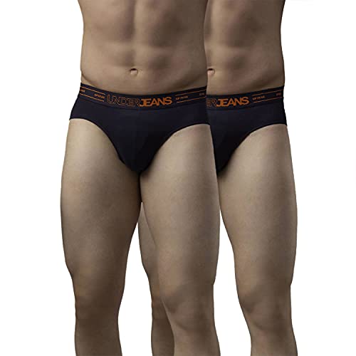 Image of Underjeans Men Cotton Blend Brief - Pack of 2