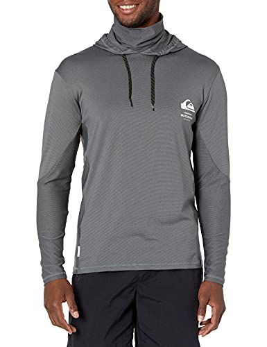 Quiksilver Angler Hooded Long Sleeve Rashguard Surf Tee Shirt