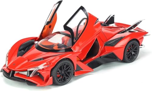 Image of Alokik Enterprise Compatible for 1:32 Apollo Evo Toy Car Model, Diecast Collectible Pull Back Model Car with Sound and Light, Toy Gift Vehicles for Adults Kids Boys Girls【Red】