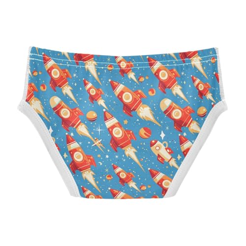 visesunny Boys Potty Training Underwear Cartoon Pixar Style Rocket Breathe Cotton Briefs Size 2T-8Y for Toddler2