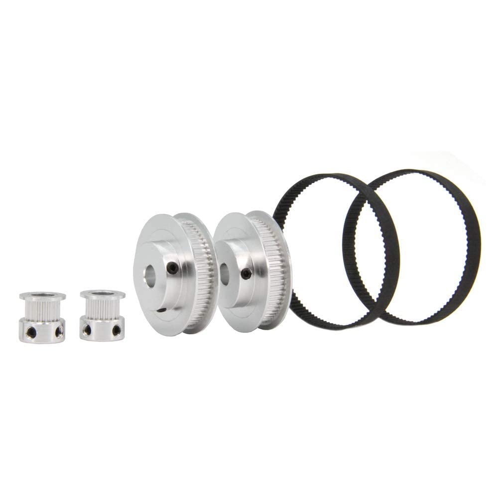 GT2 Zahnriemen Pulley – 60/20 Zähne, Übersetzung 1:3, Riemenbreite 6 Mm, Set