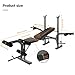 D-GROEE 4 in 1 Adjustable Weight Benches Set, Standard Weight Benches, Benches Press Set with Preacher Curl Pad and Leg Developer, Weight Lifting Equipment for Home Gym Full-Body Workout Black