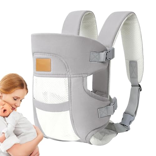 Ergonomisk barnbärare, Baby Chest Carrier, Lätt barnbärare, Ergonomisk andningsbar justerbar mysig alla positioner för barn