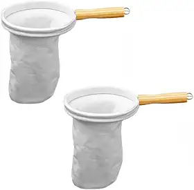 Kit 2 Coador de Pano Malha Filtro de Café Grande – 100% Algodão, Reutilizável, Sustentável e Econômico – Extração Total de Sabor e Aroma