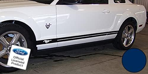 Miniatura 7 de Calcomanía Mods para puerta de panel basculante con rayas laterales para Ford Mustang  RAA, Negro (Mate)