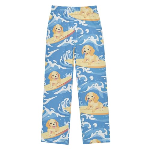 Surf Puppies Boys Pants Boys Athletic Pants Long Pant for Boywith Pockets Wide-Leg Size 6-14Y